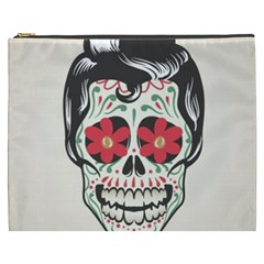 Man Sugar Skull Cosmetic Bag (xxxl)  by LimeGreenFlamingo