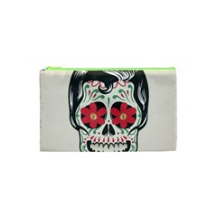 Man Sugar Skull Cosmetic Bag (xs) by LimeGreenFlamingo