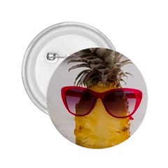 Pineapple With Sunglasses 2 25  Buttons