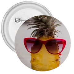 Pineapple With Sunglasses 3  Buttons by LimeGreenFlamingo