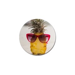 Pineapple With Sunglasses Golf Ball Marker (4 Pack) by LimeGreenFlamingo