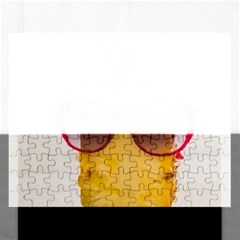 Pineapple With Sunglasses Rectangular Jigsaw Puzzl