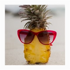 Pineapple With Sunglasses Medium Glasses Cloth by LimeGreenFlamingo