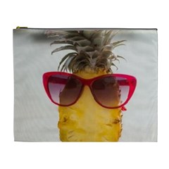 Pineapple With Sunglasses Cosmetic Bag (xl) by LimeGreenFlamingo