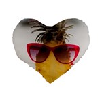 Pineapple With Sunglasses Standard 16  Premium Heart Shape Cushions Back