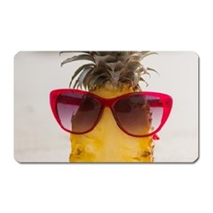 Pineapple With Sunglasses Magnet (rectangular) by LimeGreenFlamingo