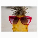 Pineapple With Sunglasses Large Glasses Cloth (2-Side) Back