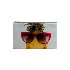 Pineapple With Sunglasses Cosmetic Bag (small)  by LimeGreenFlamingo