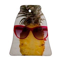 Pineapple With Sunglasses Bell Ornament (two Sides)