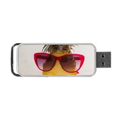 Pineapple With Sunglasses Portable Usb Flash (one Side) by LimeGreenFlamingo