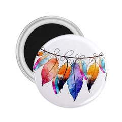 Watercolor Feathers 2 25  Magnets by LimeGreenFlamingo