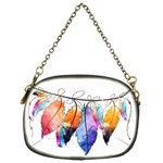 Watercolor Feathers Chain Purses (Two Sides)  Back