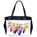 Watercolor Feathers Office Handbags (2 Sides)  Back