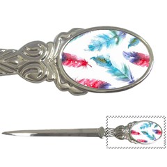 Watercolor Feather Background Letter Openers by LimeGreenFlamingo