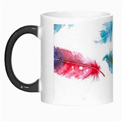 Watercolor Feather Background Morph Mugs