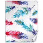 Watercolor Feather Background Canvas 18  x 24   17.8 x23.08  Canvas - 1