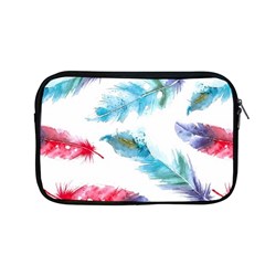 Watercolor Feather Background Apple Macbook Pro 13  Zipper Case by LimeGreenFlamingo