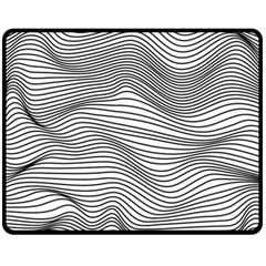 Lines N  Lines Fleece Blanket (medium)  by LimeGreenFlamingo