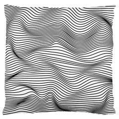 Lines N  Lines Large Flano Cushion Case (one Side) by LimeGreenFlamingo