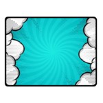 Blue Comic Vintage Fleece Blanket (Small) 50 x40  Blanket Front