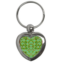 Flowers In Mind In Happy Soft Summer Time Key Chains (heart)  by pepitasart