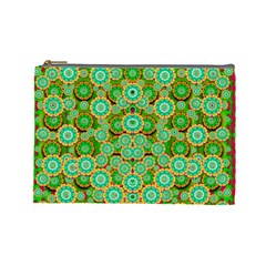 Flowers In Mind In Happy Soft Summer Time Cosmetic Bag (large)  by pepitasart