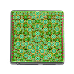 Flowers In Mind In Happy Soft Summer Time Memory Card Reader (square) by pepitasart