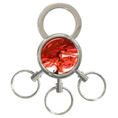 Nice Rose With Water 3-ring Key Chains by BangZart