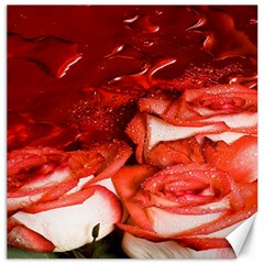 Nice Rose With Water Canvas 20  X 20   by BangZart