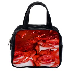 Nice Rose With Water Classic Handbags (one Side) by BangZart