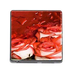 Nice Rose With Water Memory Card Reader (square) by BangZart