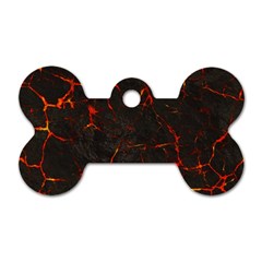 Volcanic Textures Dog Tag Bone (one Side)