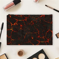 Volcanic Textures Cosmetic Bag (large)  by BangZart