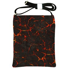 Volcanic Textures Shoulder Sling Bags by BangZart