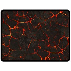 Volcanic Textures Fleece Blanket (large)  by BangZart