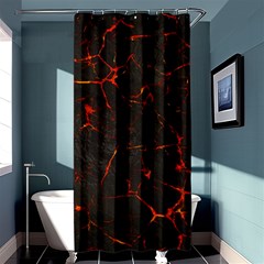 Volcanic Textures Shower Curtain 36  X 72  (stall)  by BangZart