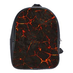 Volcanic Textures School Bags (xl)  by BangZart