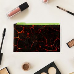 Volcanic Textures Cosmetic Bag (xs) by BangZart