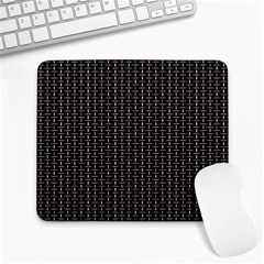 Dark Black Mesh Patterns Large Mousepads by BangZart