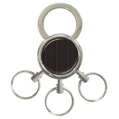 Dark Black Mesh Patterns 3-ring Key Chains by BangZart