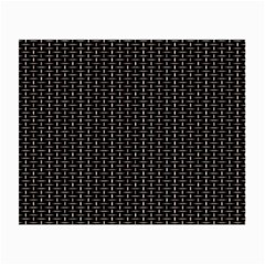 Dark Black Mesh Patterns Small Glasses Cloth (2-side) by BangZart