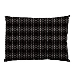 Dark Black Mesh Patterns Pillow Case (two Sides) by BangZart