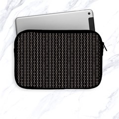 Dark Black Mesh Patterns Apple Ipad Mini Zipper Cases by BangZart