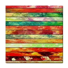 Stripes Color Oil Tile Coasters by BangZart