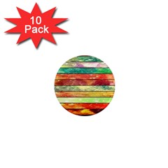 Stripes Color Oil 1  Mini Magnet (10 Pack)  by BangZart