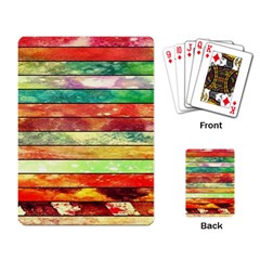 Stripes Color Oil Playing Card by BangZart