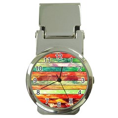 Stripes Color Oil Money Clip Watches by BangZart