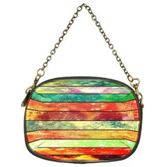 Stripes Color Oil Chain Purses (one Side)  by BangZart