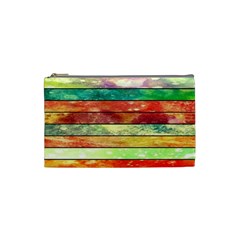 Stripes Color Oil Cosmetic Bag (small)  by BangZart