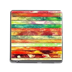 Stripes Color Oil Memory Card Reader (square) by BangZart